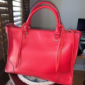 Rebecca Minkoff Reagan satchel tote Crossbody Red NEW
